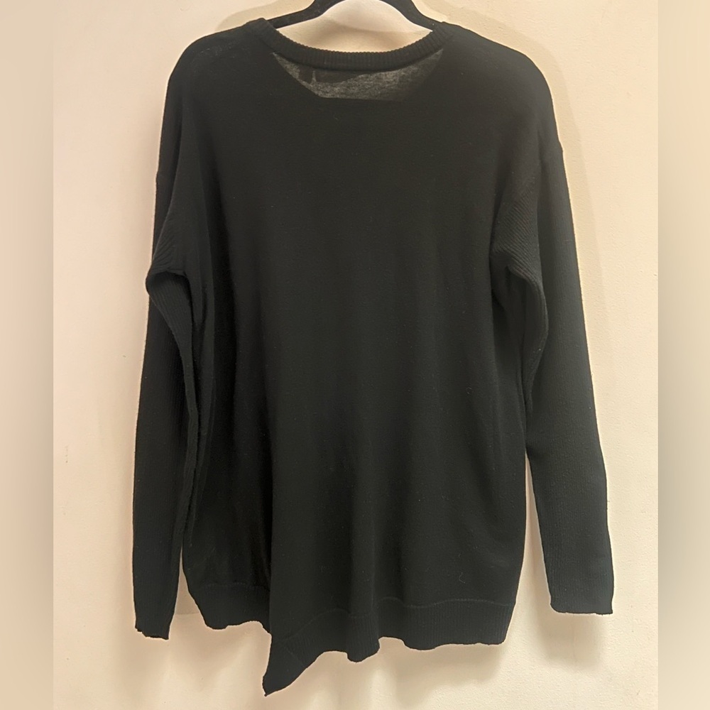 WILT Women’s Black Long Sleeve Oversized Crewneck Sweater - size Medium - Picture 3 of 12